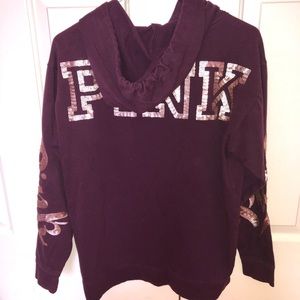 Burgundy PINK Victoria’s Secret Hoodie